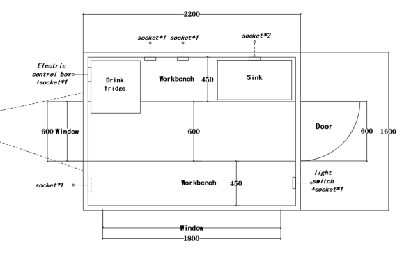Aktion Retro Trailer PFR2216D mit Kühlschrank